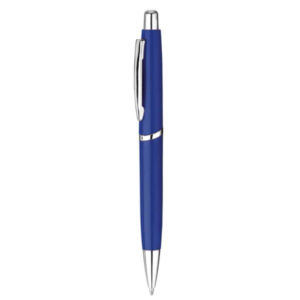 Penne in plastica personalizzate con stampa colore blu