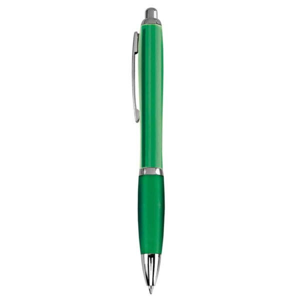Penna economica personalizzata fusto traslucido colore verde