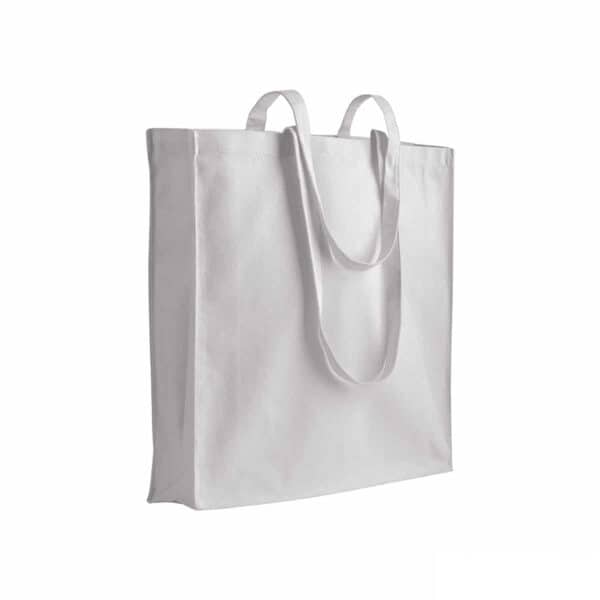Shopper in cotone canvas bianca