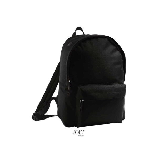 zaino nero da personalizzare con zip