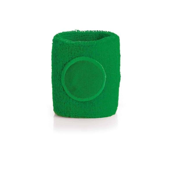 polsino tergisudore personalizzato in colore verde, gadget sportivi personalizzati