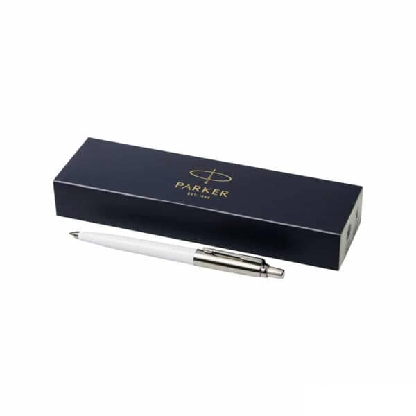 Penna Parker Jotter acciaio e plastica bianca