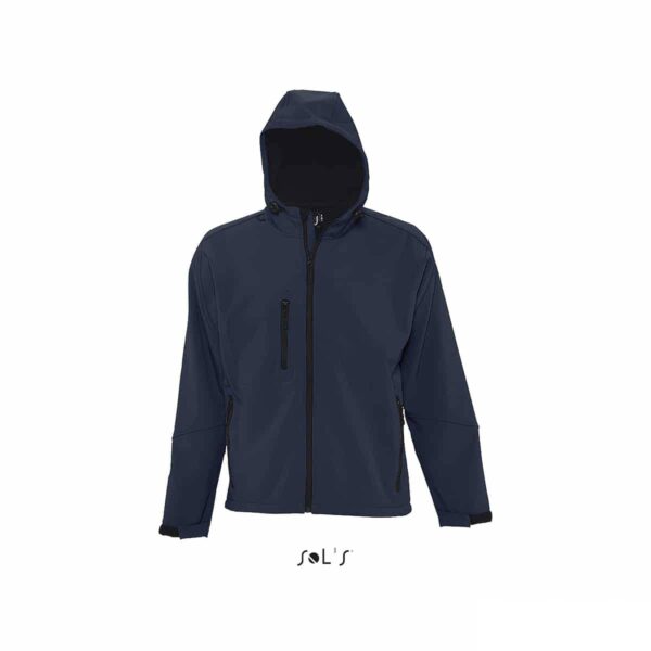 Giubbino softshell personalizzato blu oltremare