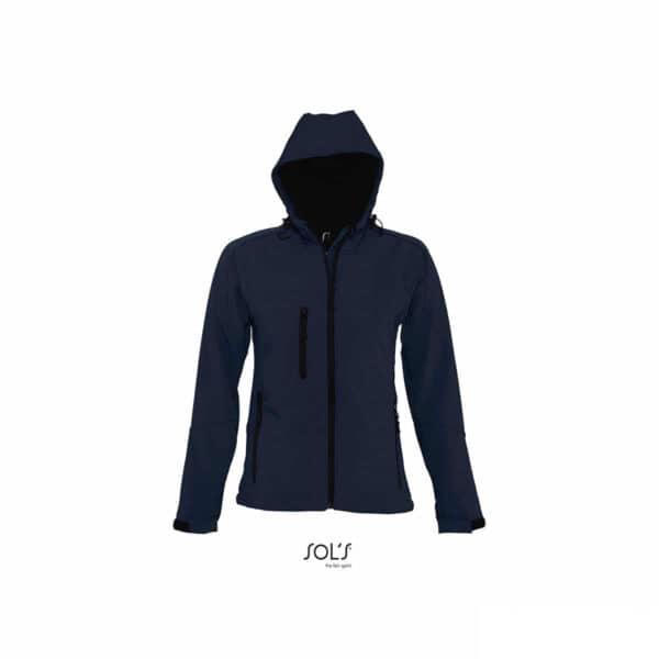 giubbino softshell blu oltremare da donna