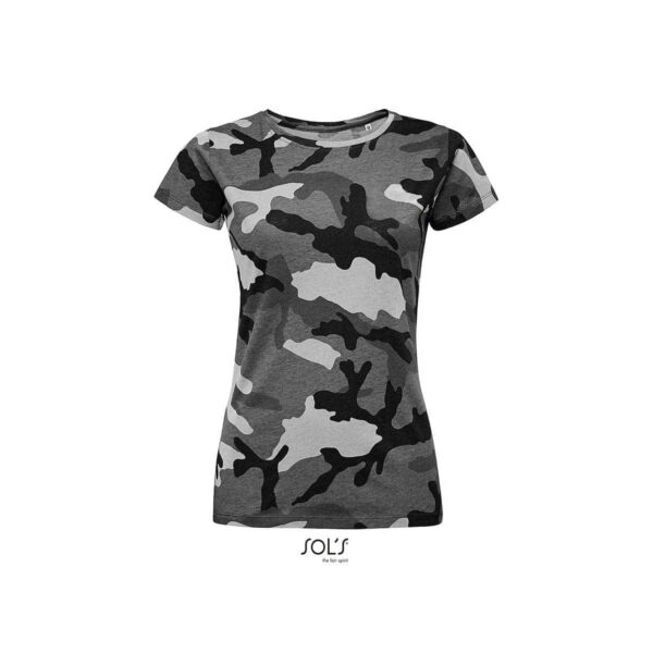 maglia mimetica grigio donna
