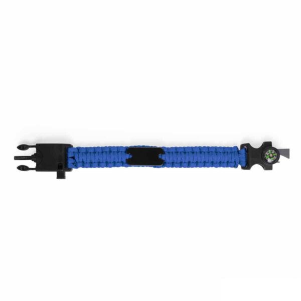 bracciale blu multiuso con logo