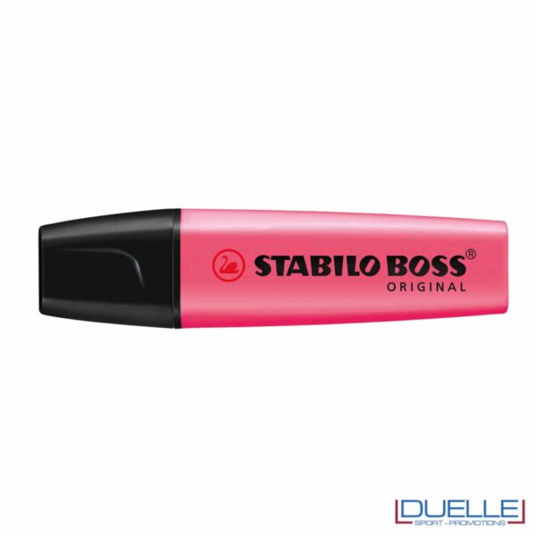 Evidenziatore rosa STABILO con logo