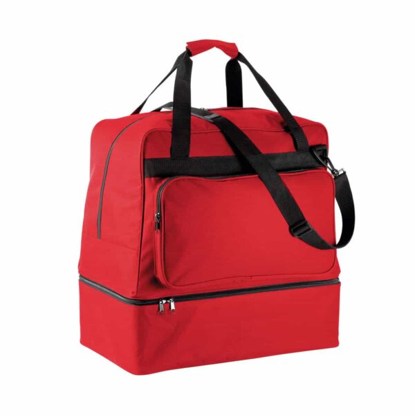 borsone sportivo con stampa colore rosso