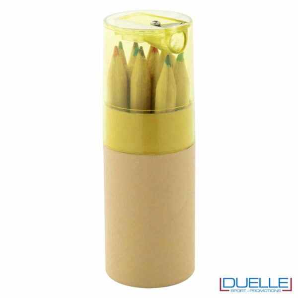 set matitine colorate personalizzato in colore giallo