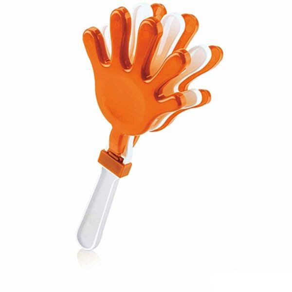 gadget battimano personalizzato colore arancione