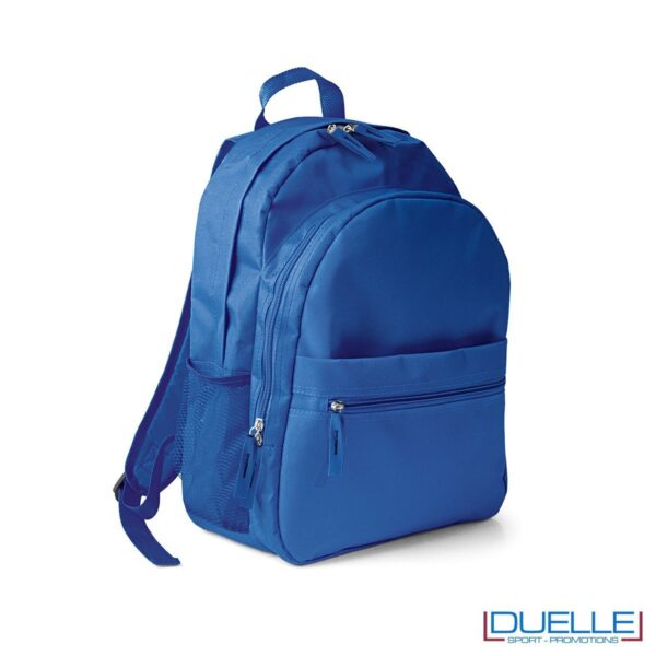 zaino personalizzato blu royal, zaino per lo sport e il tempo libero - zaino economico personalizzato grigio