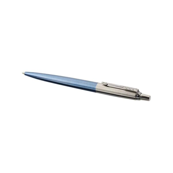 penna parker jotter in acciaio colore azzurro personalizzata