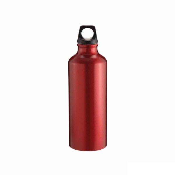 Borraccia sportiva alluminio 500ml colore rosso metallizzato opaco