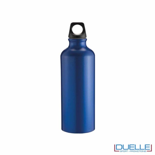 Borraccia sportiva alluminio 500ml colore blu metallizzato opaco