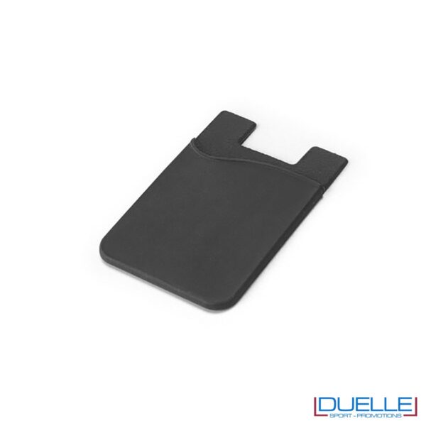 Porta biglietti da visita personalizzato in silicone colore nero