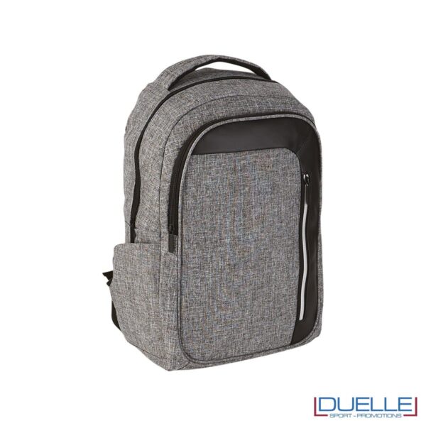 Zaino porta laptop personalizzato con protezione rfid colore grafite