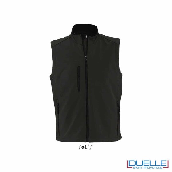 Gilet softshell colore nero personalizzato