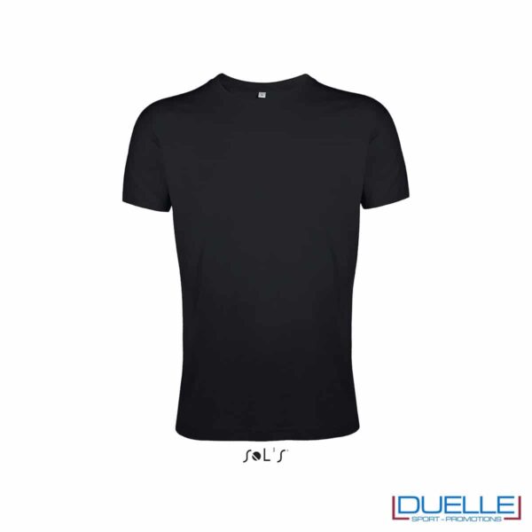 Maglietta uomo personalizzata slim-fit girocollo colore nero