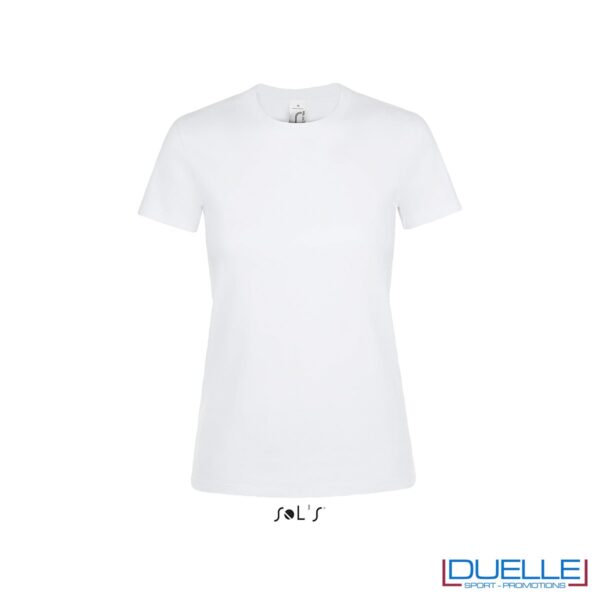 T-shirt personalizzata donna in cotone bianca
