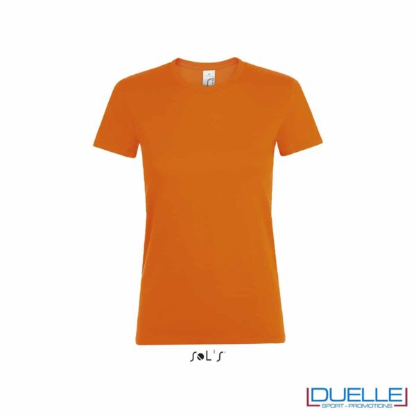 Magliette donna personalizzate colore arancione
