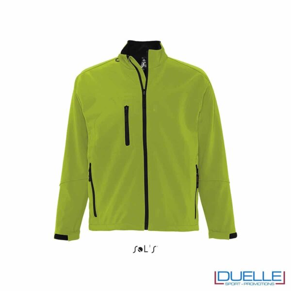 Giacca softshell personalizzata colore verde