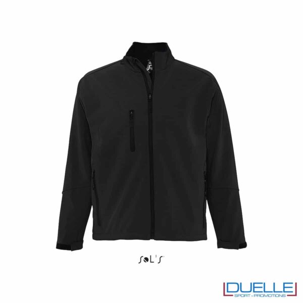 Giacca personalizzata softshell colore nero