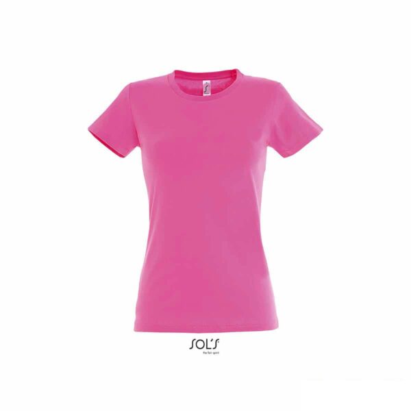 maglietta rosa girocollo femminile