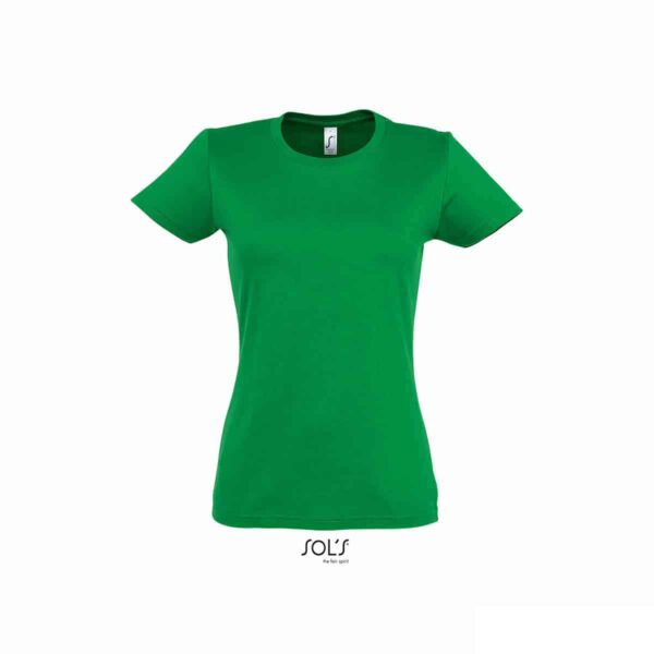 maglia donna verde prato sfiancata