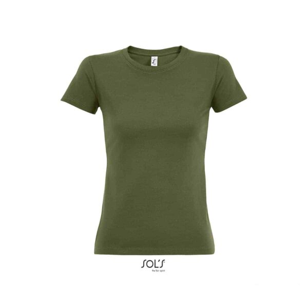 maglia kaki scuro girocollo donna