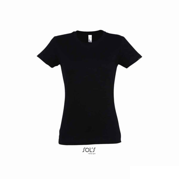 maglietta nera femminile girocollo