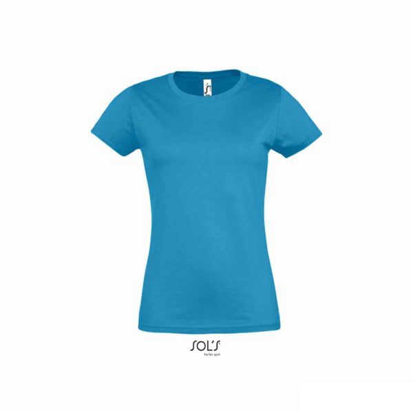 maglia azzurro femminile con girocollo