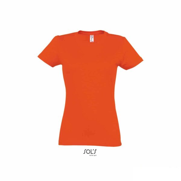 maglietta arancio girocollo femminile