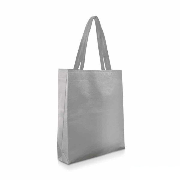 Shopper economica personalizzabile in TNT colore grigio