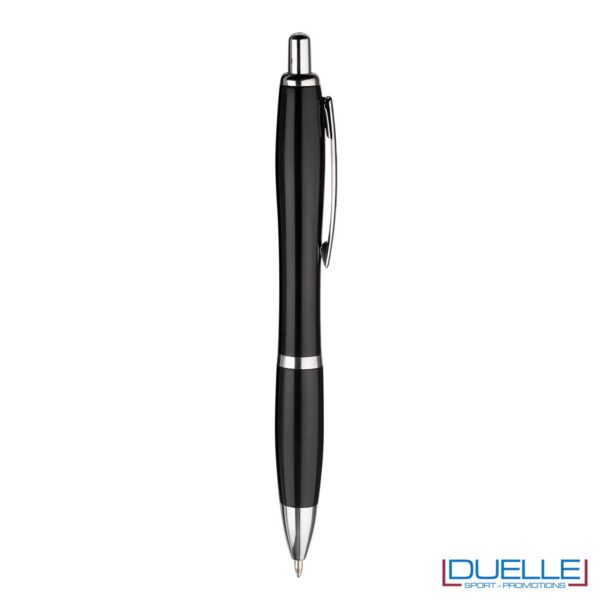 Penna economica personalizzata fusto in plastica colore nero