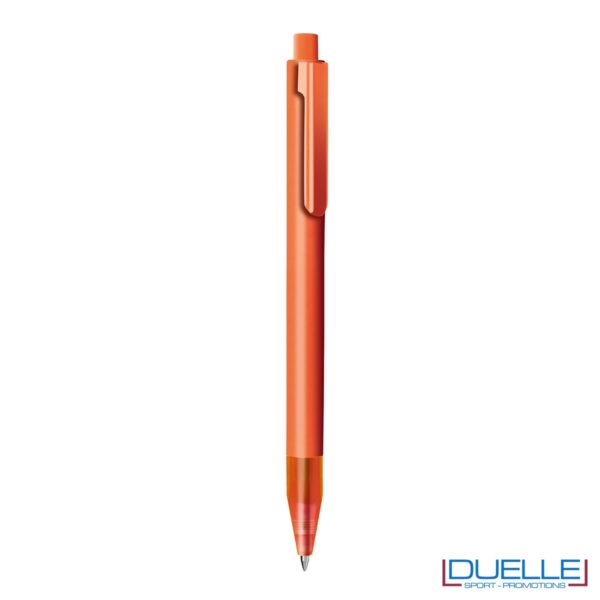 Penna personalizzata con fusto in plastica finitura satinata colore arancione