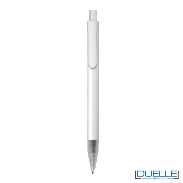 Penna personalizzata in plastica colore bianco