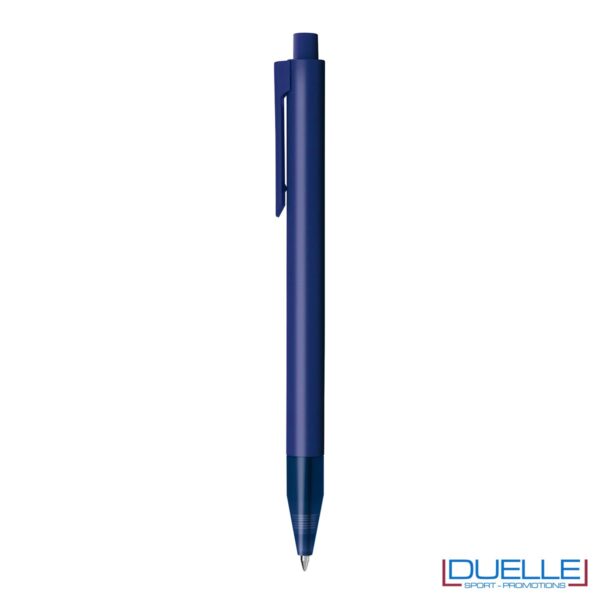 Penna personalizzata in plastica colorata blu