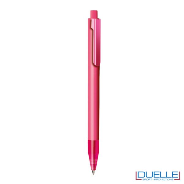 Penna personalizzata con fusto in plastica finitura satinata colore fuxia