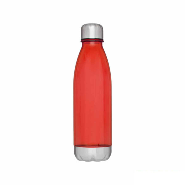 bottiglia personalizzata in tritan trasparente colore rosso