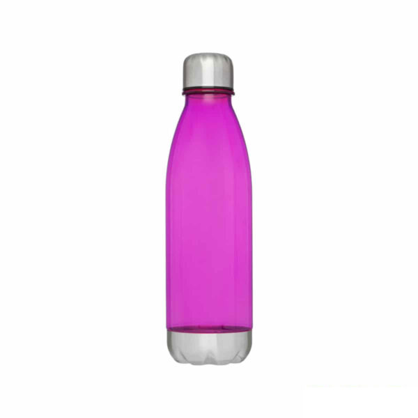 bottiglia personalizzata in tritan trasparente colore rosa