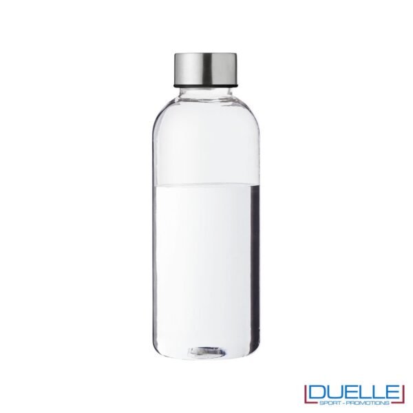 Bottiglia personalizzata in plastica trasparente 600 ml