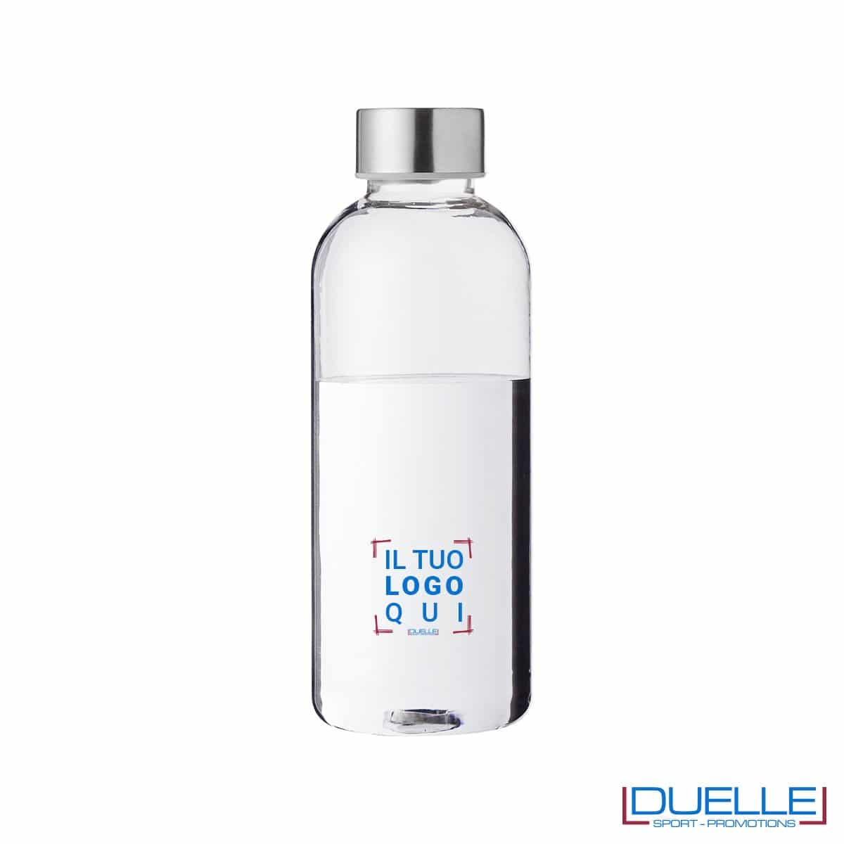 Kit Bottiglia Tritan Facile – Plastica Senza BPA, Larga E Stretta, Trasparente, Lavabile