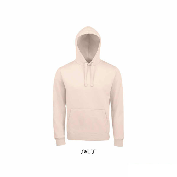 Felpa unisex con cappuccio personalizzata colore rosa pastello