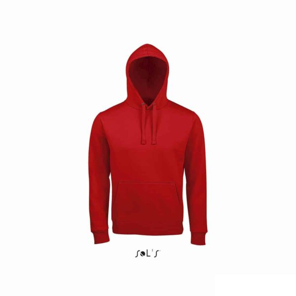 Felpa unisex con cappuccio personalizzata colore rosso