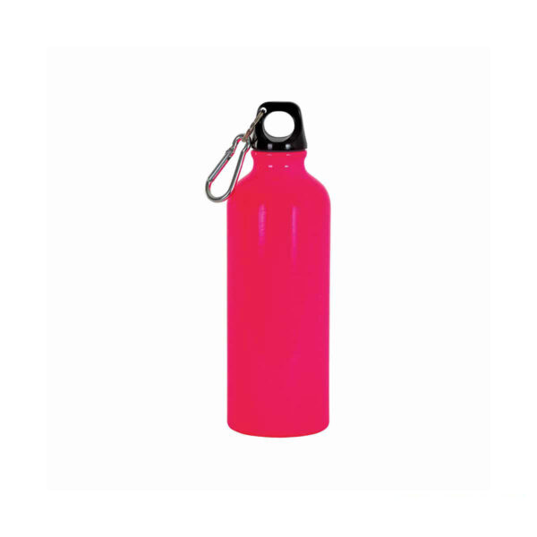 borraccia in alluminio in colore rosa fluo