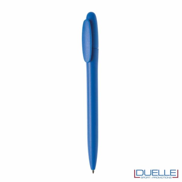Penna in plastica colore coprente satinato personalizzata blu royal