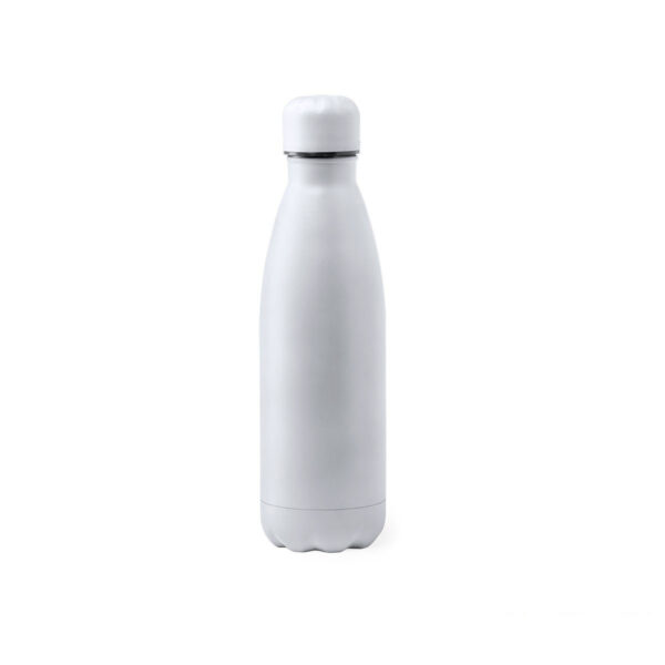 Borraccia in acciaio termica 790ml, colore bianco, personalizzata con incisione laser