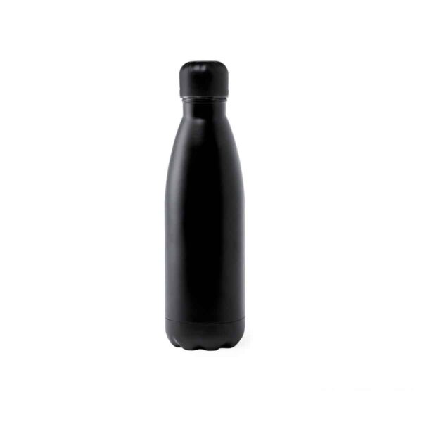 Borraccia in acciaio termica 790ml, colore nero, personalizzata con incisione laser