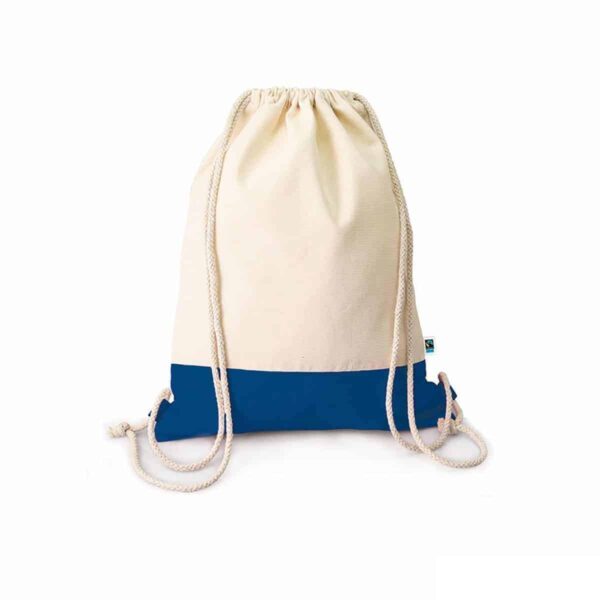 Zainetto in cotone biologico fairtrade® colore blu royal