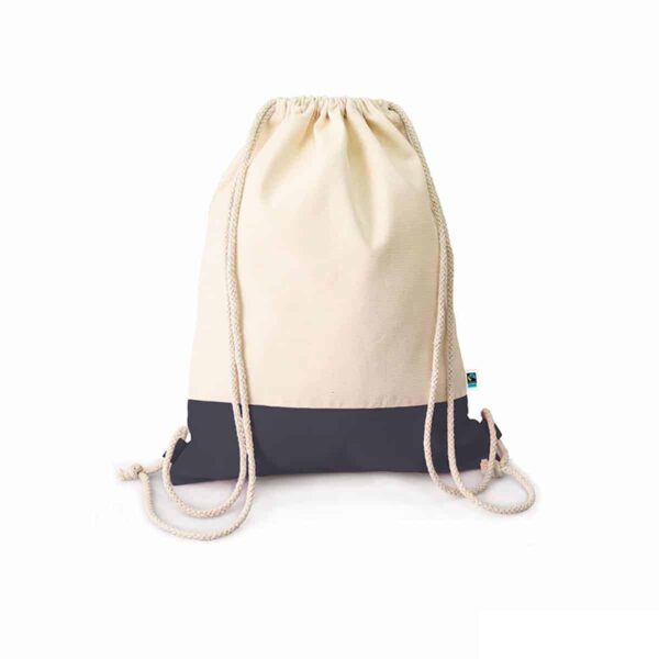 Zainetto in cotone biologico fairtrade® colore grigio